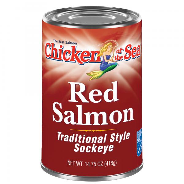 Chicken Of The Sea Red Salmon 14.75 Ounce Size - 12 Per Case.