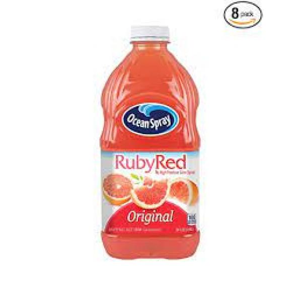 Ocean Spray Drink Ruby Red Grapefruit 64 Fluid Ounce - 8 Per Case.