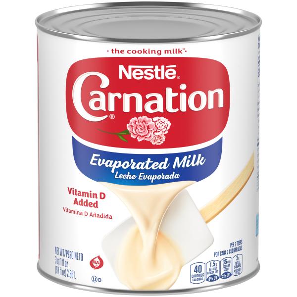 Nestle Carnation Evaporated Milk Fluids 97 Fluid Ounce - 6 Per Case.