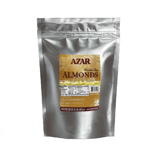Az Almonds Blan Slcd Bag 2 Pound Each - 3 Per Case.