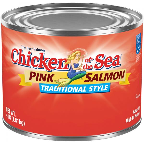 Chicken Of The Sea Pink Salmon 64 Ounce Size - 6 Per Case.