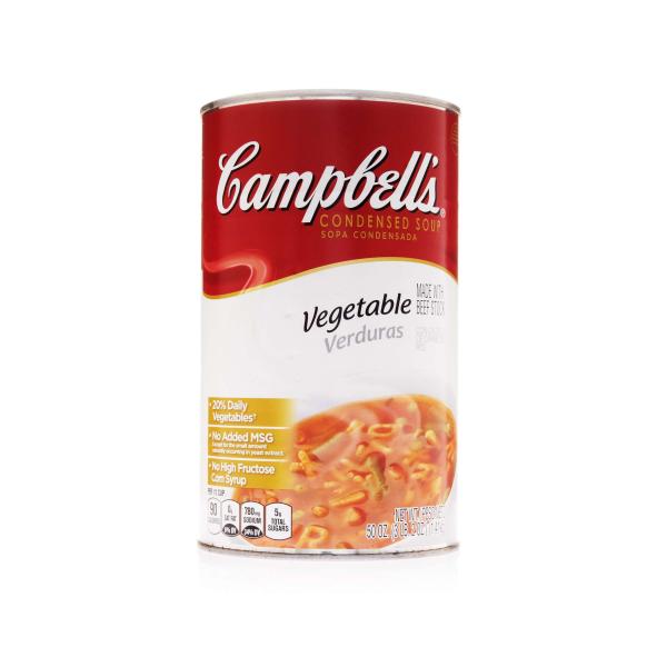Campbell's Soup Vegetable Condensed 50 Ounce Size - 12 Per Case.