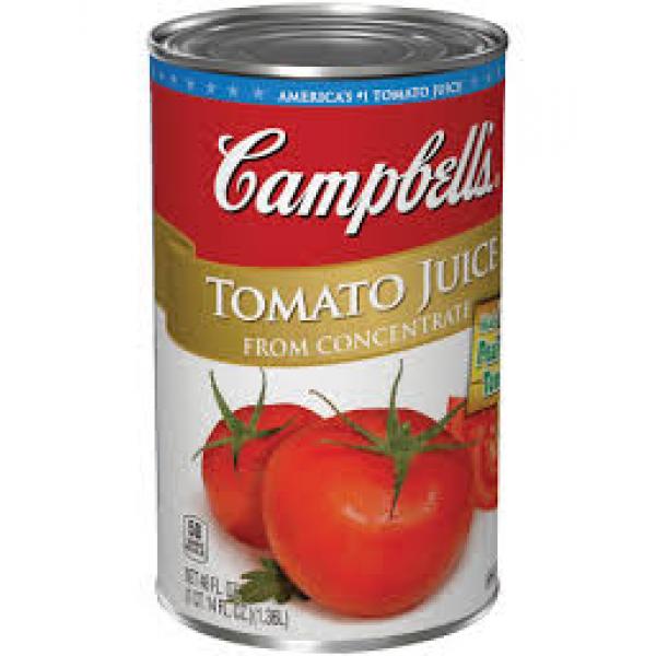 Campbell's Juice Tomato Retail 46 Fluid Ounce - 12 Per Case.
