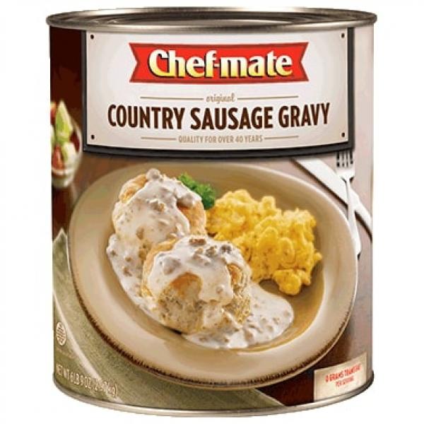 Chef Mate Country Sausage Gravy 6.56 Pound Each - 6 Per Case.