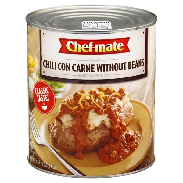 Chef Mate Original Chili Con Carne With Beans 6.68 Pound Each - 6 Per Case.