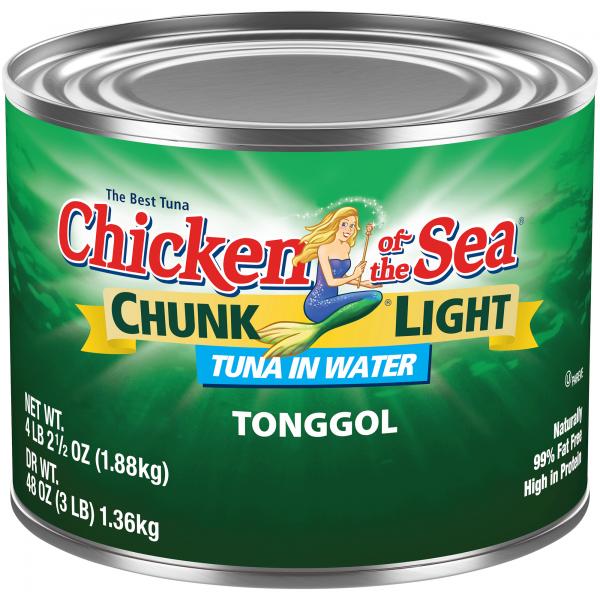 Chicken Of The Sea Tonggol Light Tuna In Water 66.5 Ounce Size - 6 Per Case.