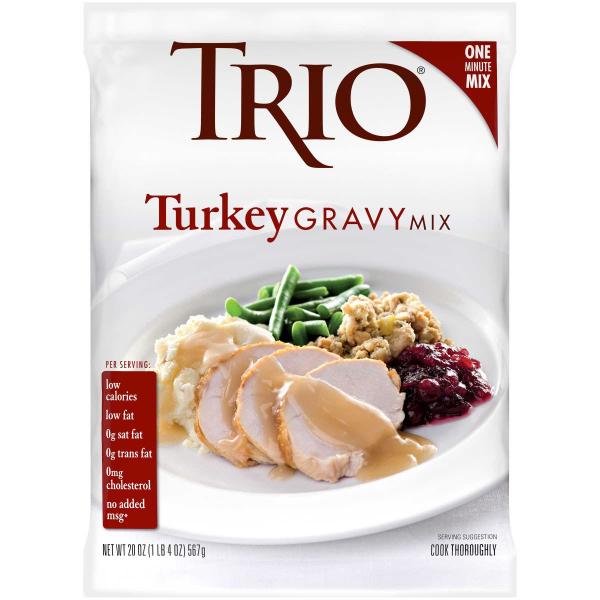 Trio Turkey Gravy Mix 1.25 Pound Each - 8 Per Case.