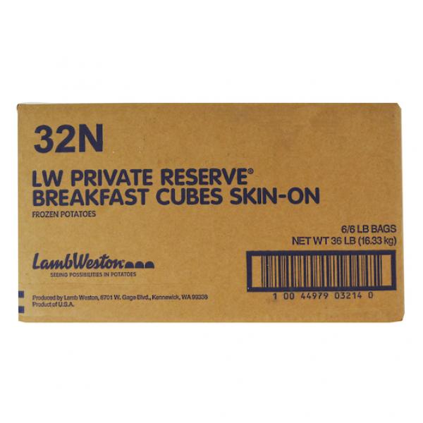 Lw Private Reserve® Breakfast Cubesfrozen Potatoes 6 Pound Each - 6 Per Case.