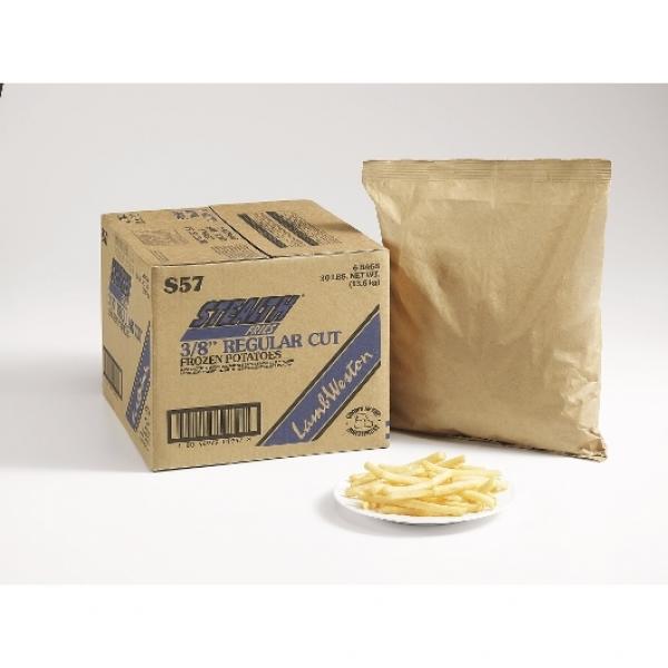 8" Regular Cut Frozen French Fried Potatoes 5 Pound Each - 6 Per Case.