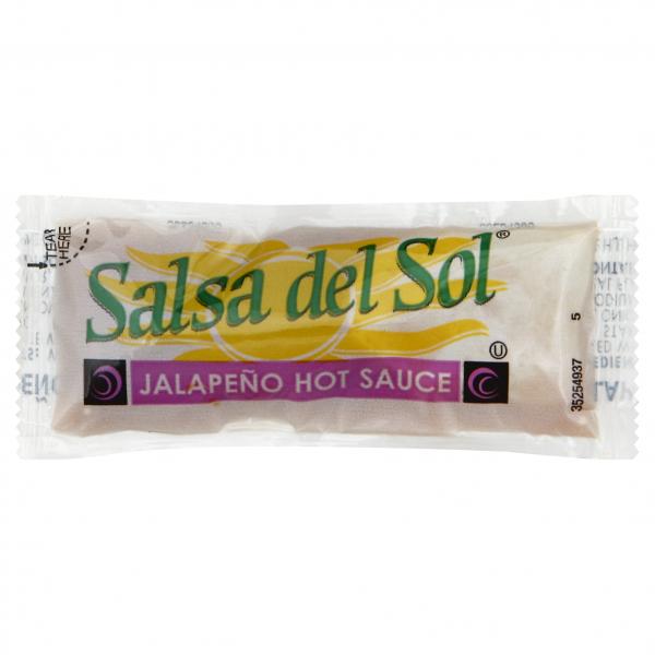 SALSA DEL SOL Single Serve Jalapeño Hot Sauce 9 Gram Packets(500)