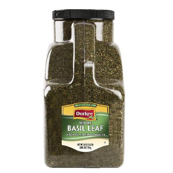Basil Leaves Whole 26 Ounce Size - 1 Per Case.