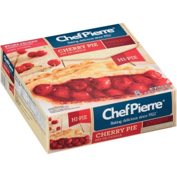 Chef Pierre Pie Cherry High Unbaked 10" 2.937 Pound Each - 6 Per Case.