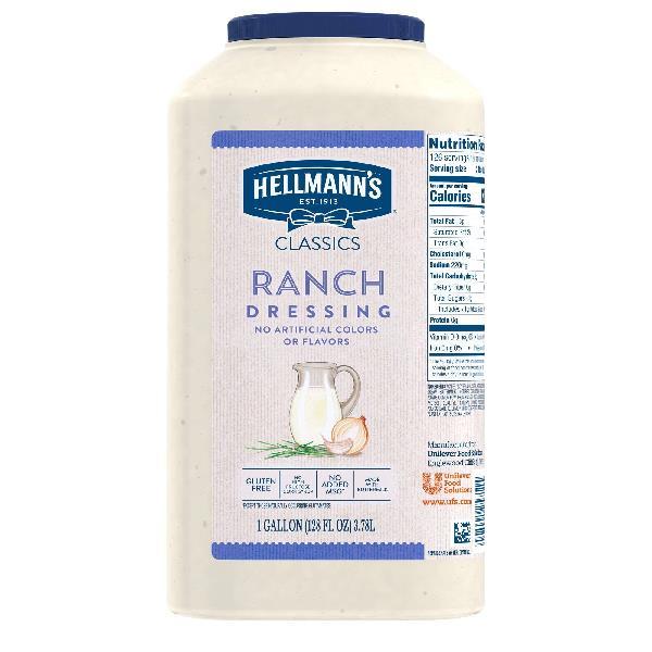 Hellmann's Dressing Creamy Ranch Ga 1 Gallon - 4 Per Case.