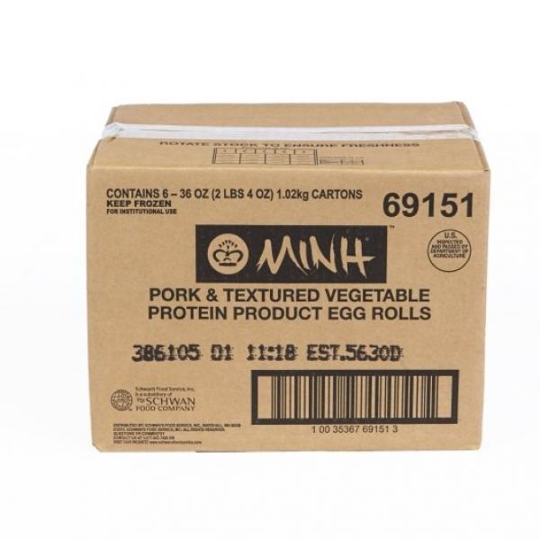 Sfs Minh Egg Roll Pork & Tvp No Msg Pl 36 Ounce Size - 6 Per Case.