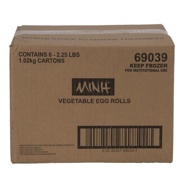 Sfs Minh Egg Roll Vegetable Pound 3 Ounce Size - 72 Per Case.