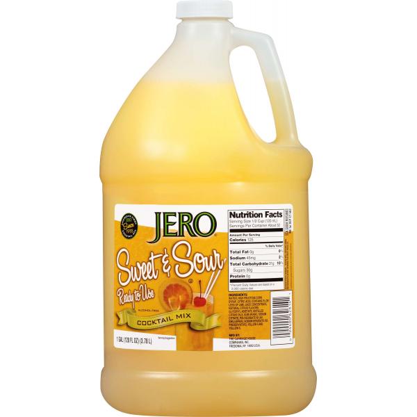 Jero Sweet N' Sour Ready-To-Use 128 Ounce Size - 4 Per Case.