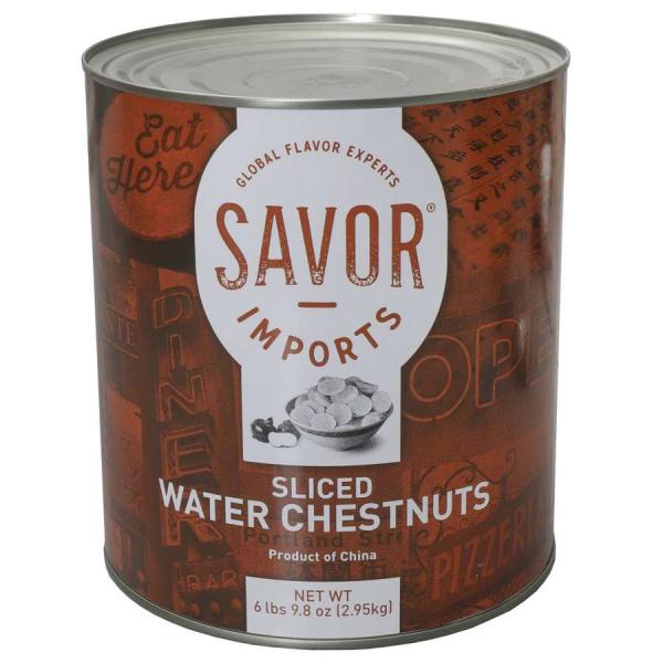 Savor Imports Chestnut Water Sliced Can 10 Cans - 6 Per Case.