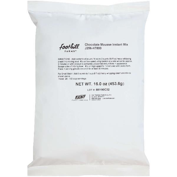 Foothill Farms Mousse Instant Mix Chocolate 12-16 Ounce 12-16 Ounce