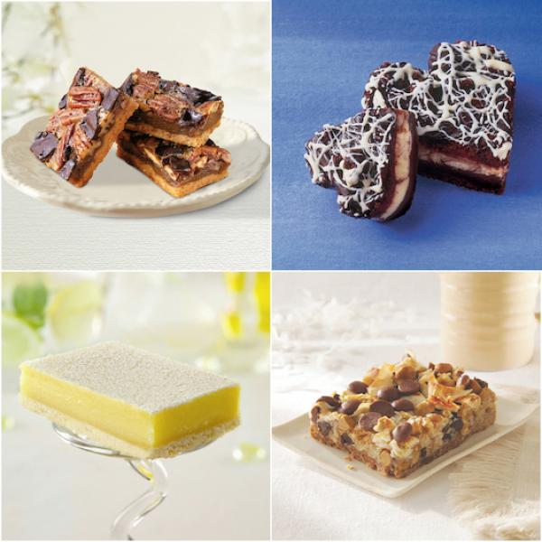 Dessert Bar Variety Unsliced Tray Frozen 1 Count Packs - 4 Per Case.