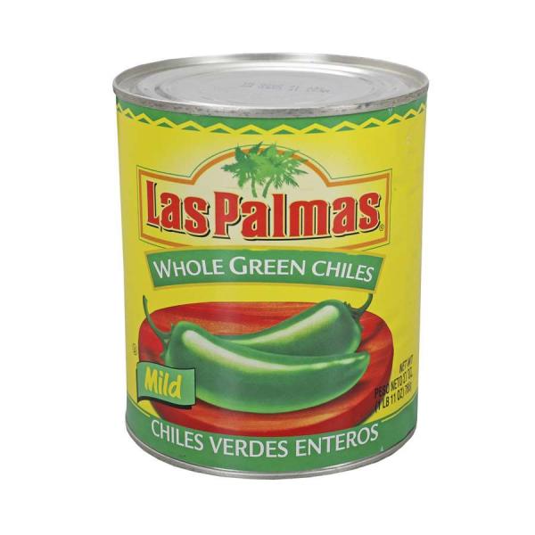 Whole Green Chile Peppers 27 Ounce Size - 12 Per Case.
