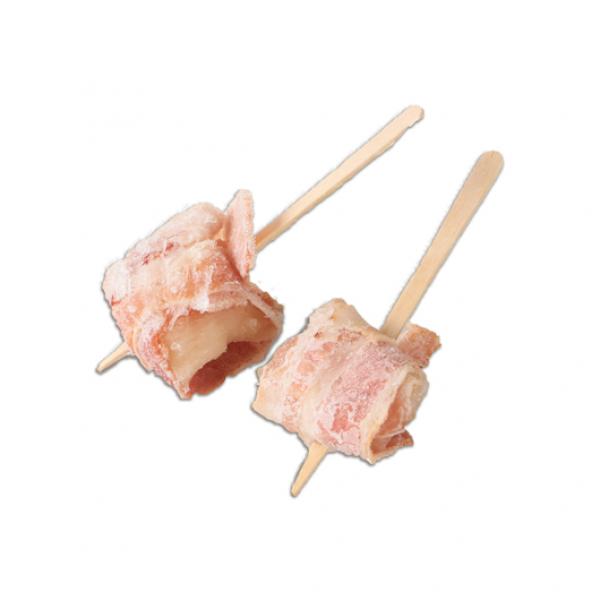 Scallop Wrapped In Bacon 25 Count Packs - 4 Per Case.