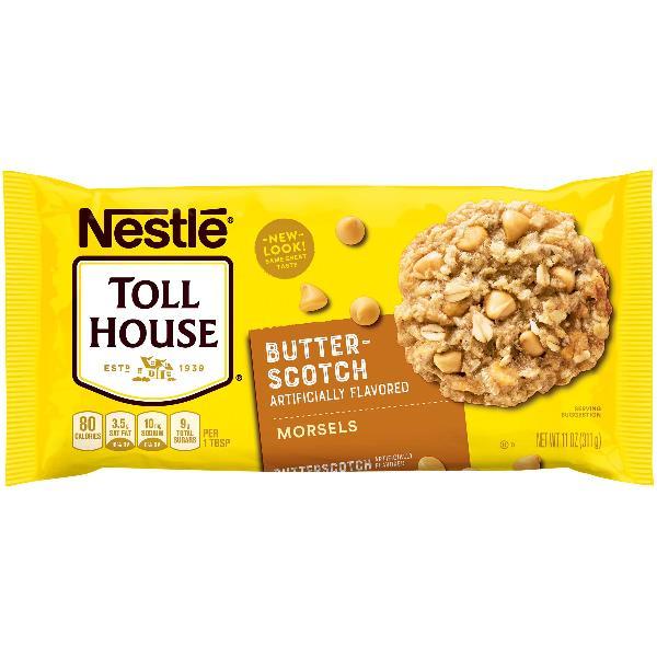 Nestle Toll House Morsels Butterscotch 11 Ounce Size - 12 Per Case.