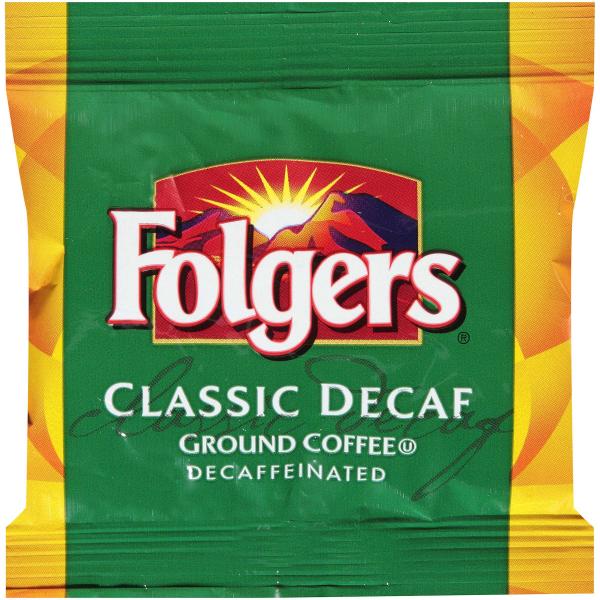 Folgers Decaff Fraction 1.05 Ounce Size - 92 Per Case.
