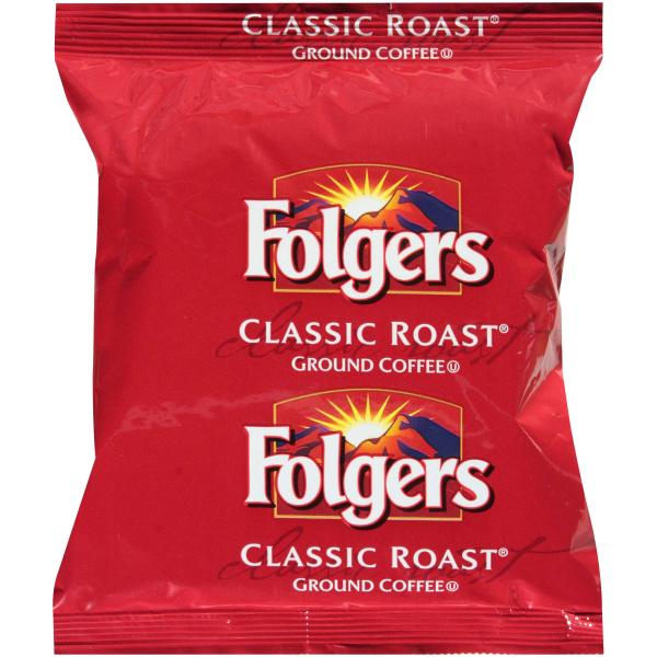 Folgers Caffeine Regular Urn 5.4 Ounce Size - 30 Per Case.