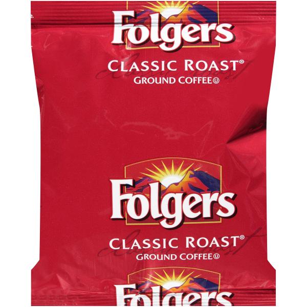 Folgers Caffeine Ground Regular Urn 6.3 Ounce Size - 30 Per Case.