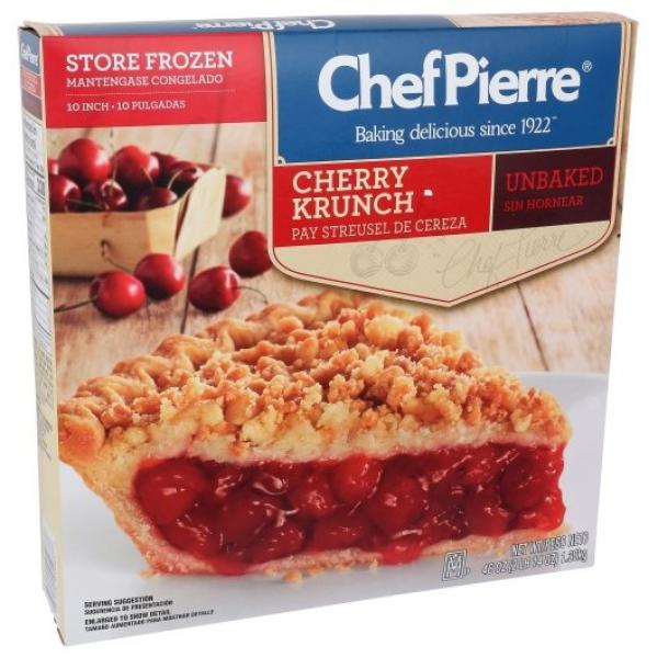 Chef Pierre Pie Cherry Crunch 10" 46 Ounce Size - 6 Per Case.