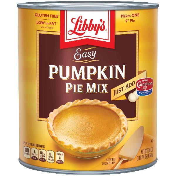 Libby's Pumpkin Pie Mix X30 Ounce Size - 12 Per Case.