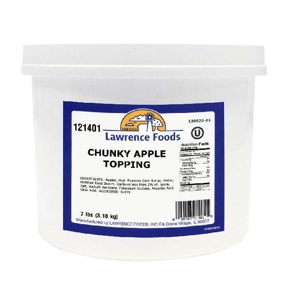 Chunky Apple Topping 7 Pound Each - 4 Per Case.