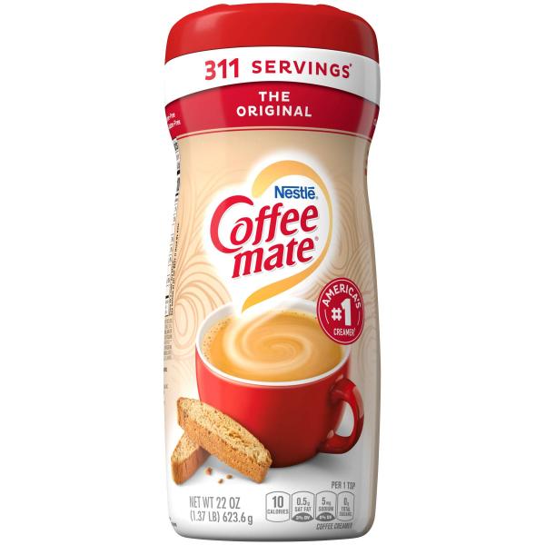 Nestle Coffee Mate Creamer Original Powder 22 Ounce Size - 12 Per Case.