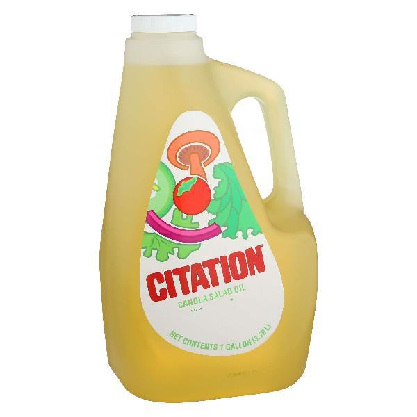 Salad Oil Citation Canola 1 Gallon - 3 Per Case.