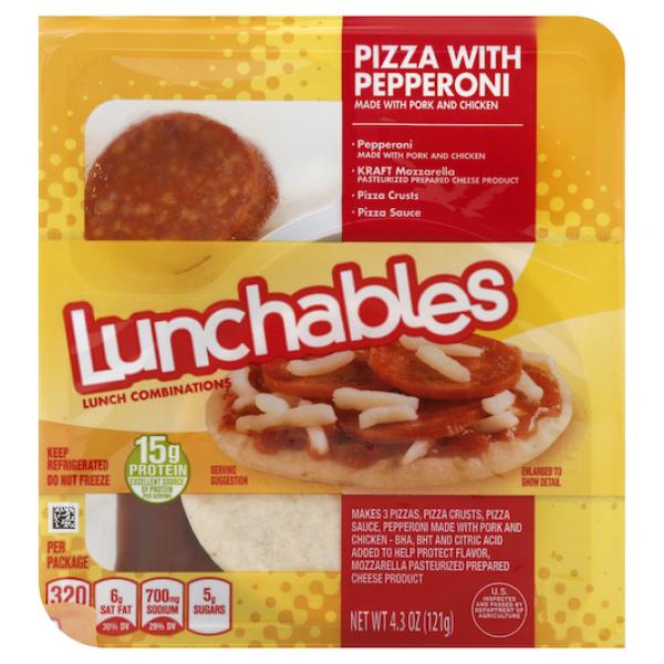 Oscar Mayer Lunchables Pizza With Pepperoni, 4.3 Ounce Size - 16 Per Case.