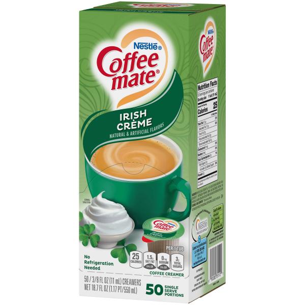 Coffee Mate Liquid Irish Creme Tubs 18.7 Fluid Ounce - 4 Per Case.
