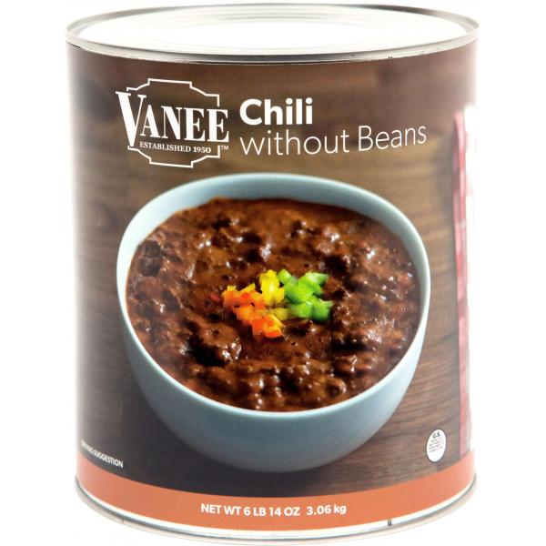 Chili Without Beans 108 Ounce Size - 6 Per Case.