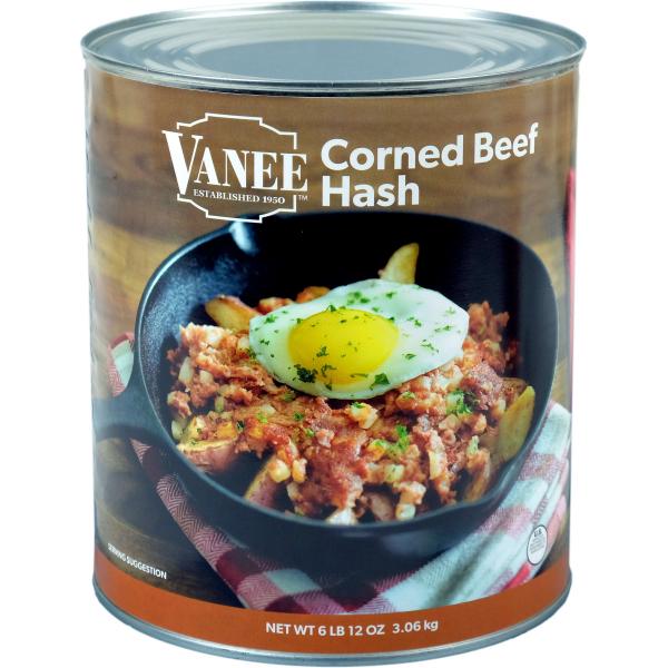 Corned Beef Hash 108 Ounce Size - 6 Per Case.