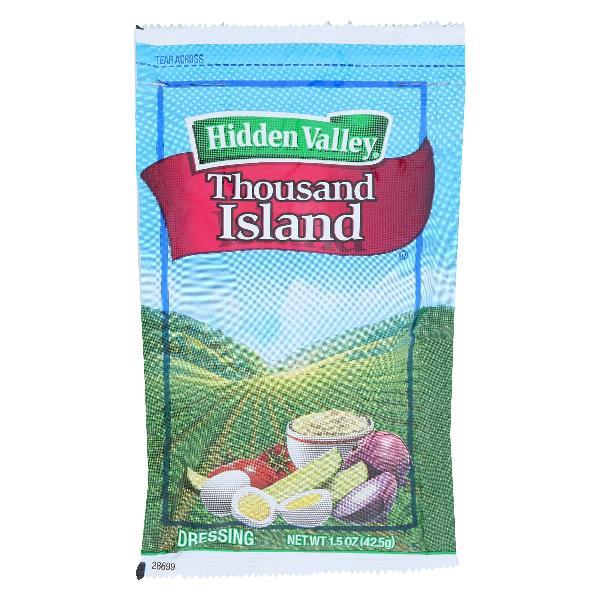 Hidden Valley Thick & Creamy Thousand Islanddressing 1.5 Ounce Size - 7.88 Pound Per Case.