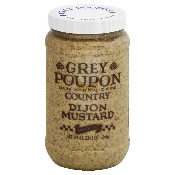 GREY POUPON Country Dijon Mustard 48 Ounce Jar 6 Per Case