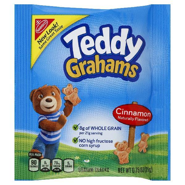 Teddy Grahams Cinnamon 0.75 Ounce Size - 150 Per Case.