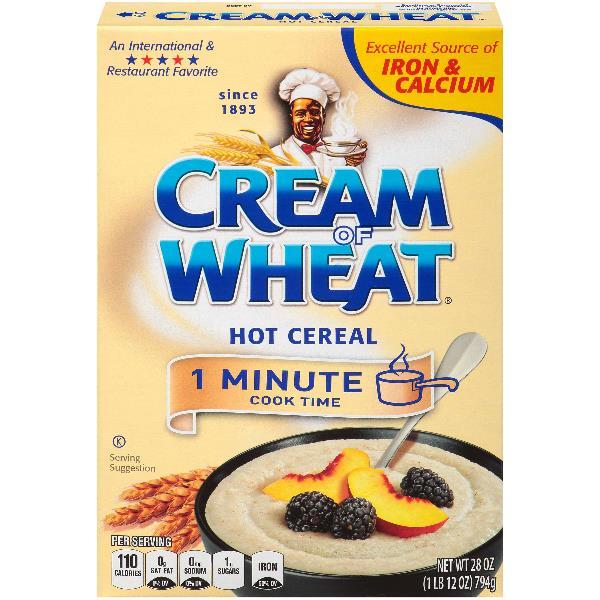 Cream Of Wheat Cereal Cream Wheat Cook On Stove 1Min Original 28 Ounce Size - 12 Per Case.