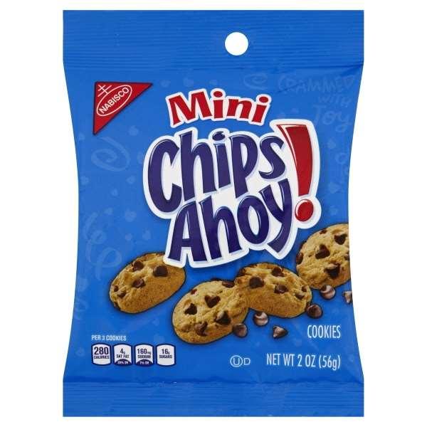 Chips Ahoy Cookies Single Serve Chocolate Chip Z 2 Ounce Size - 60 Per Case.