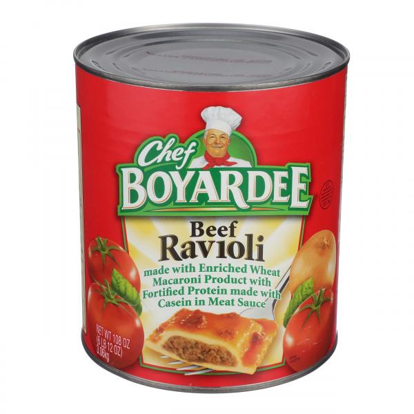 Chef Boyardee Beef Ravioli 108 Ounce Size - 6 Per Case.