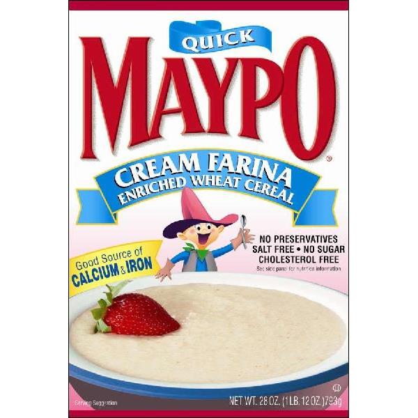 Cereal Maypo Quick Cream Wheat Farina 28 Ounce Size - 12 Per Case.