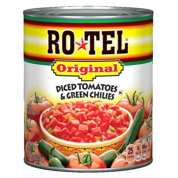 Diced Tomatoes With Chilies 28 Ounce Size - 12 Per Case.