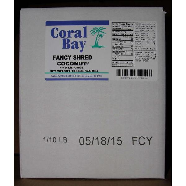 Coral Bay Fancy Shred Coconut 4.5 Kg - 1 Per Case.