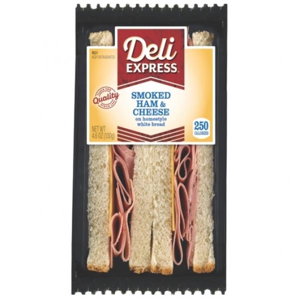 Deli Express Smoked Ham & Cheese 4.6 Ounce Size - 10 Per Case.