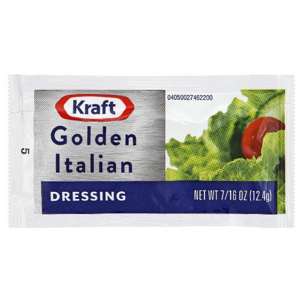 KRAFT Single Serve Golden Italian Salad Dressing 0.4375 Ounce Packets 200 Per Case