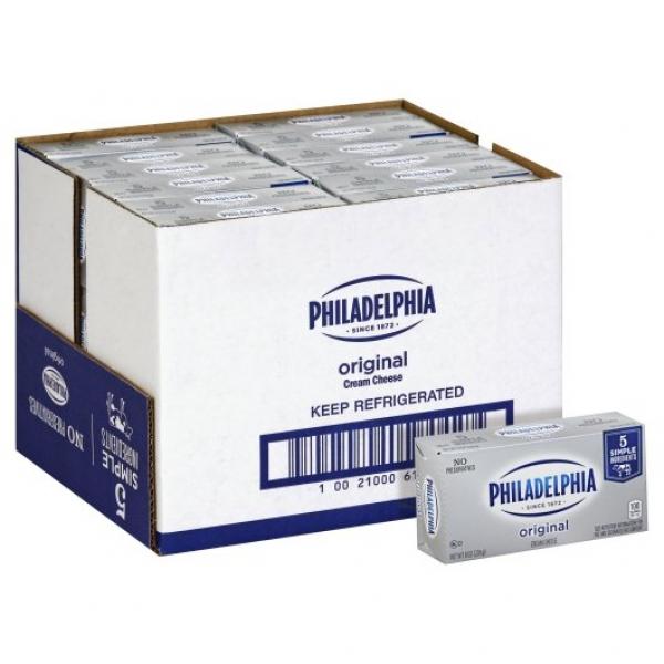 Philadelphia Original Cream Cheese, 8 Ounce Size - 36 Per Case.